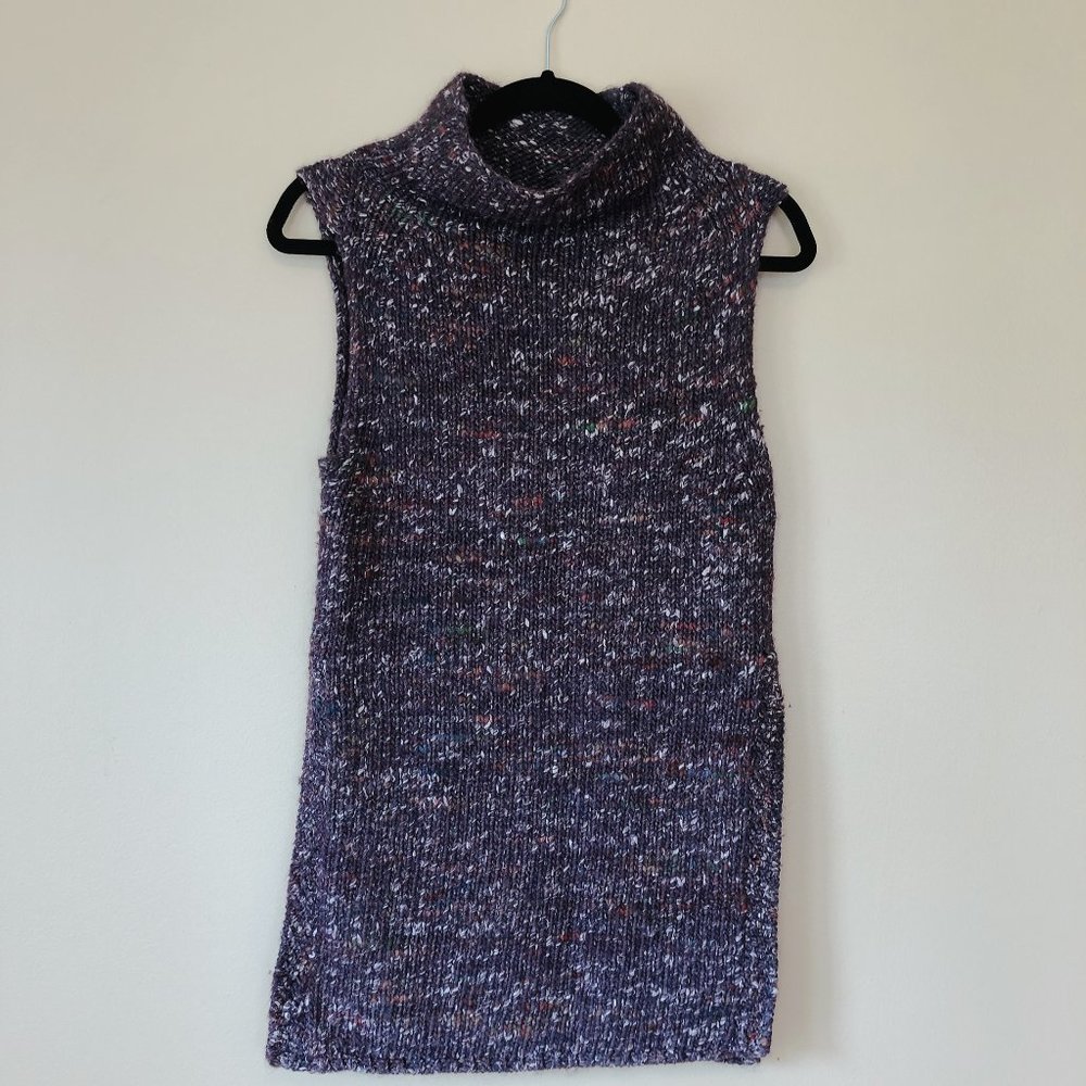 Wilfred Purple Sleveless Knit Sweater